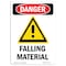 Signmission OSHA Danger Sign, Falling Material, 10in X 7in Decal, 7" W, 10" H, Portrait, Falling Material OS-DS-D-710-V-1231 - alternate 1